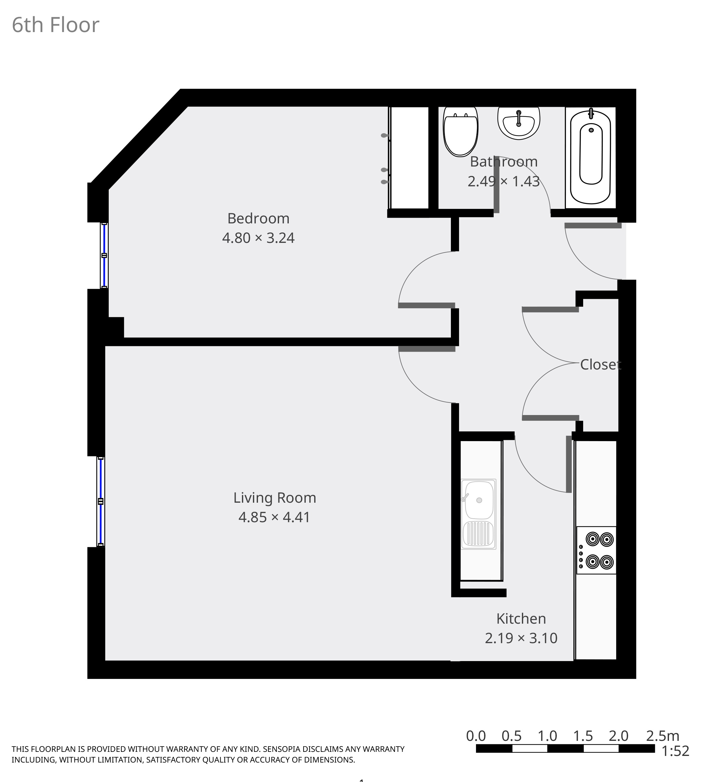 1 Bedrooms Flat to rent in Point West, Cromwell Road, London SW7