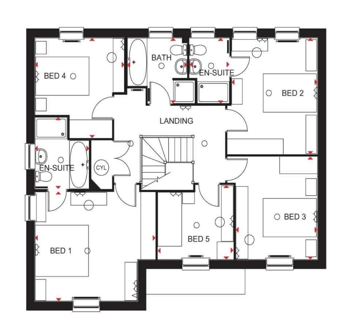 Plot 40 - No. 19, Clerk Bank, Benson floorplan