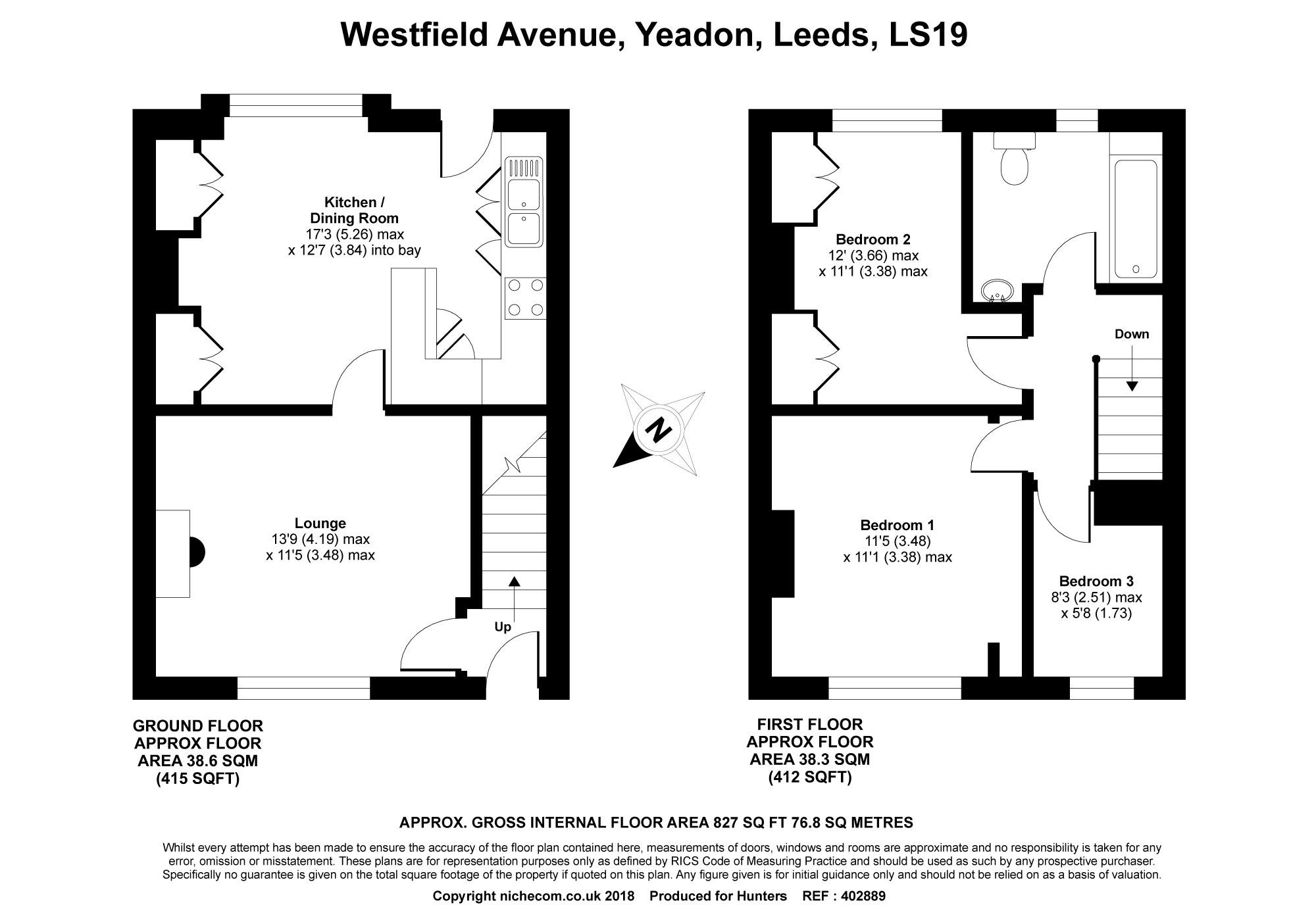 3 Bedrooms Terraced house for sale in Westfield Avenue, Yeadon, Leeds LS19
