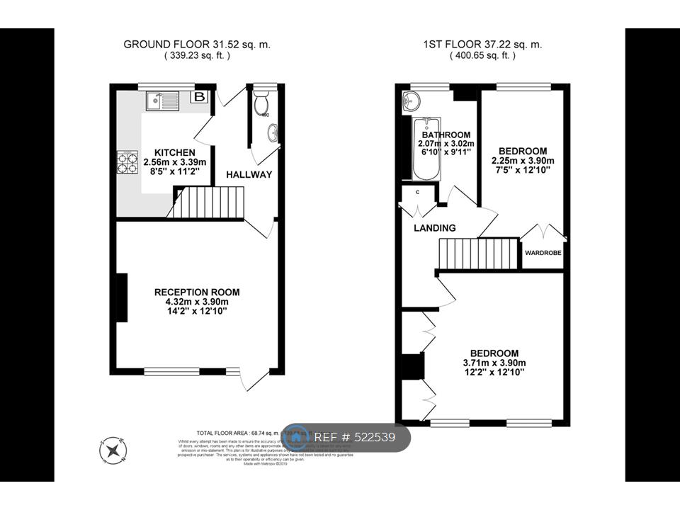 2 Bedrooms Maisonette to rent in Belton Way, London E3