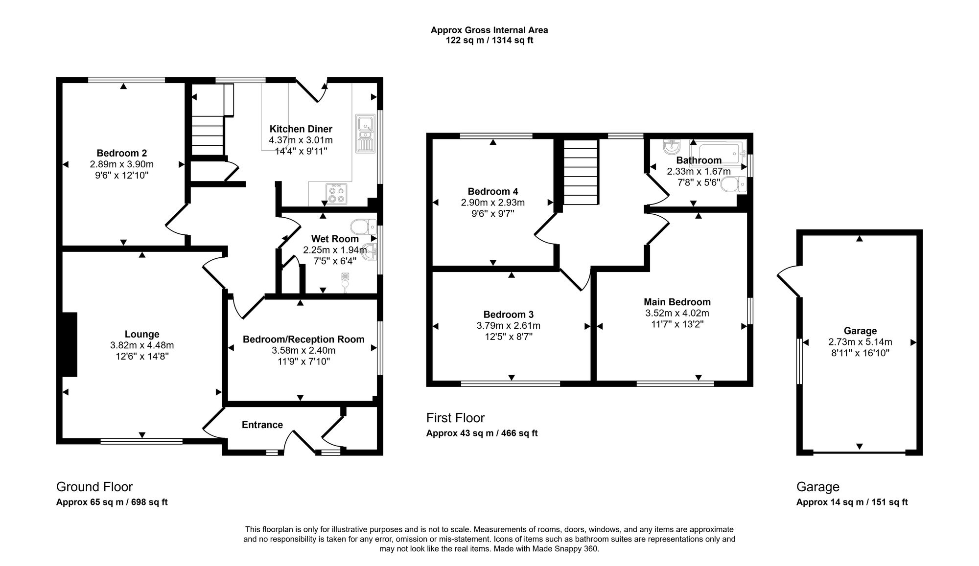 30 Elm Road, Wigan floorplan