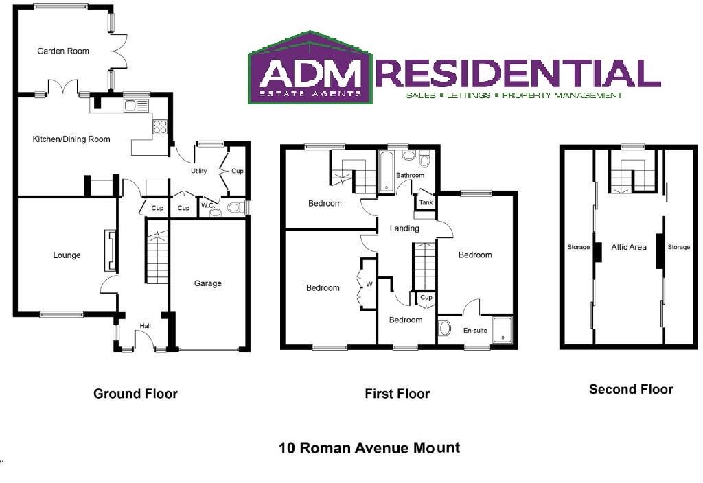 10, Roman Avenue, Huddersfield floorplan