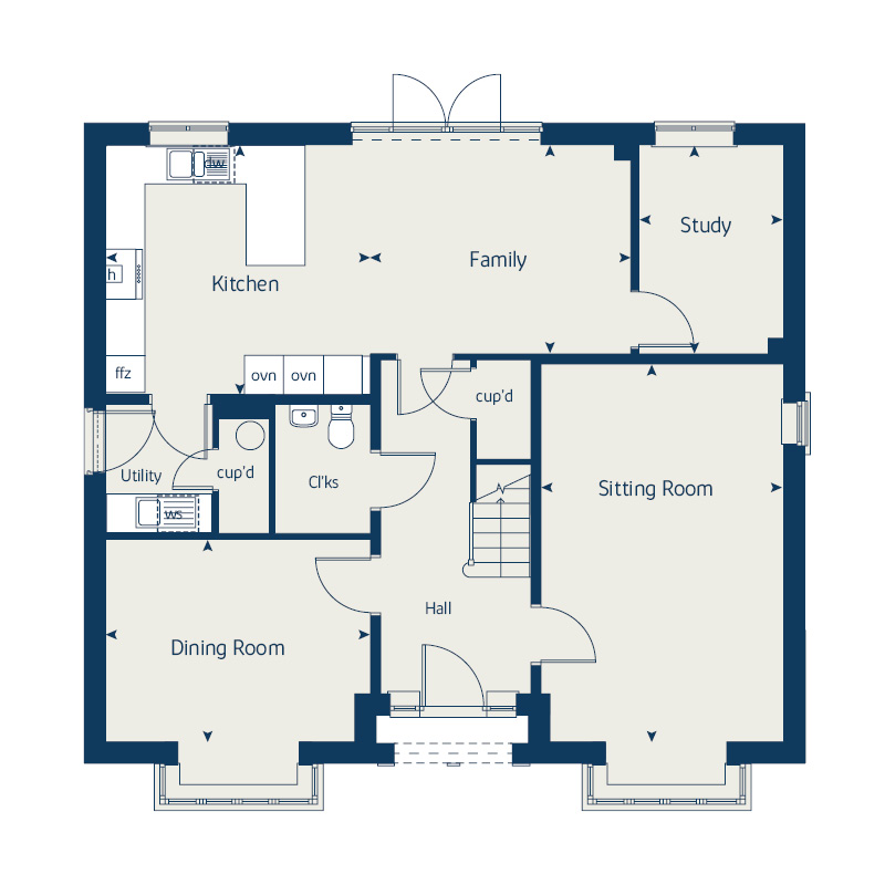 55, The Street, Hullavington floorplan