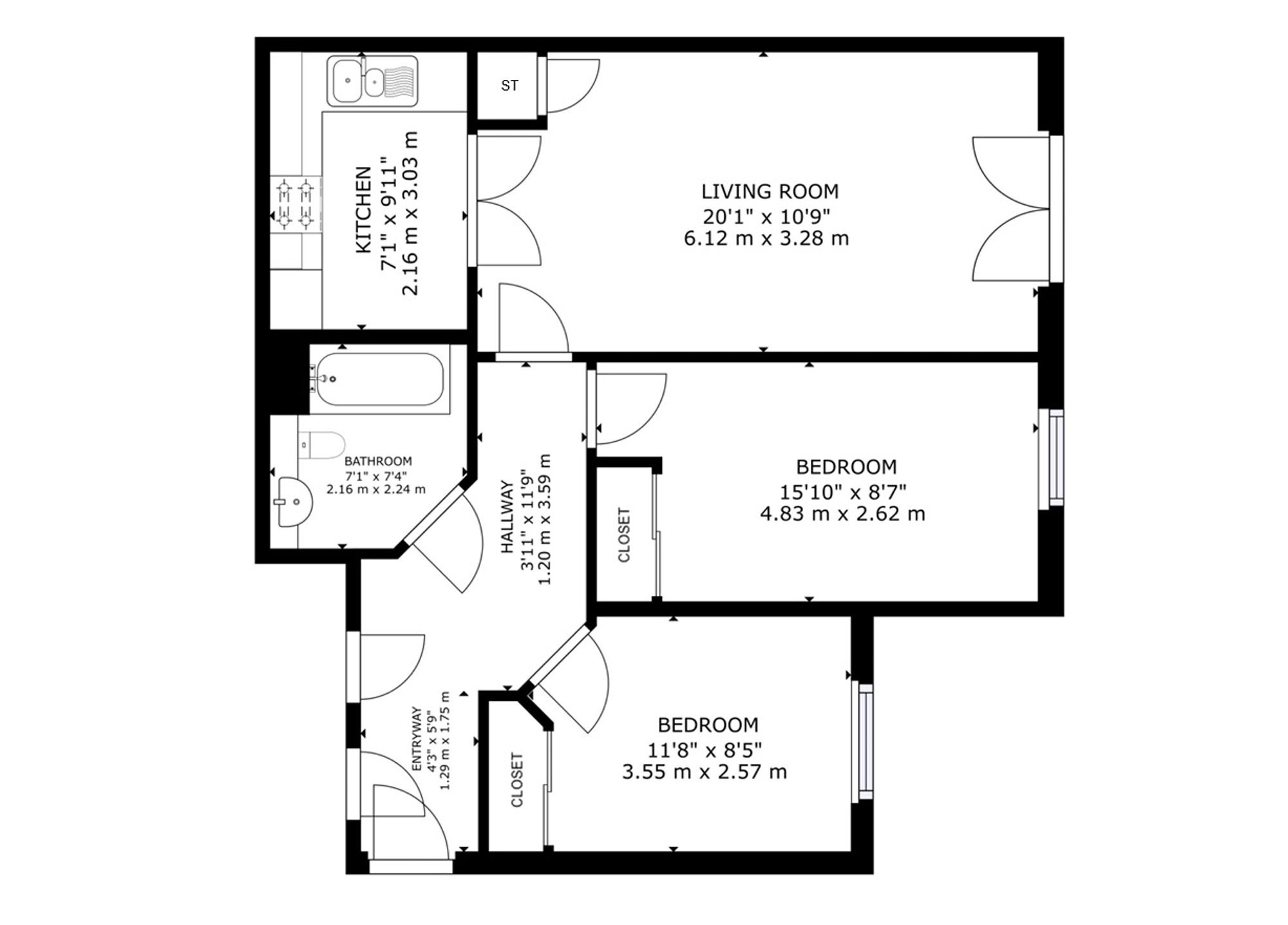 29f Rollock Street, Stirling floorplan
