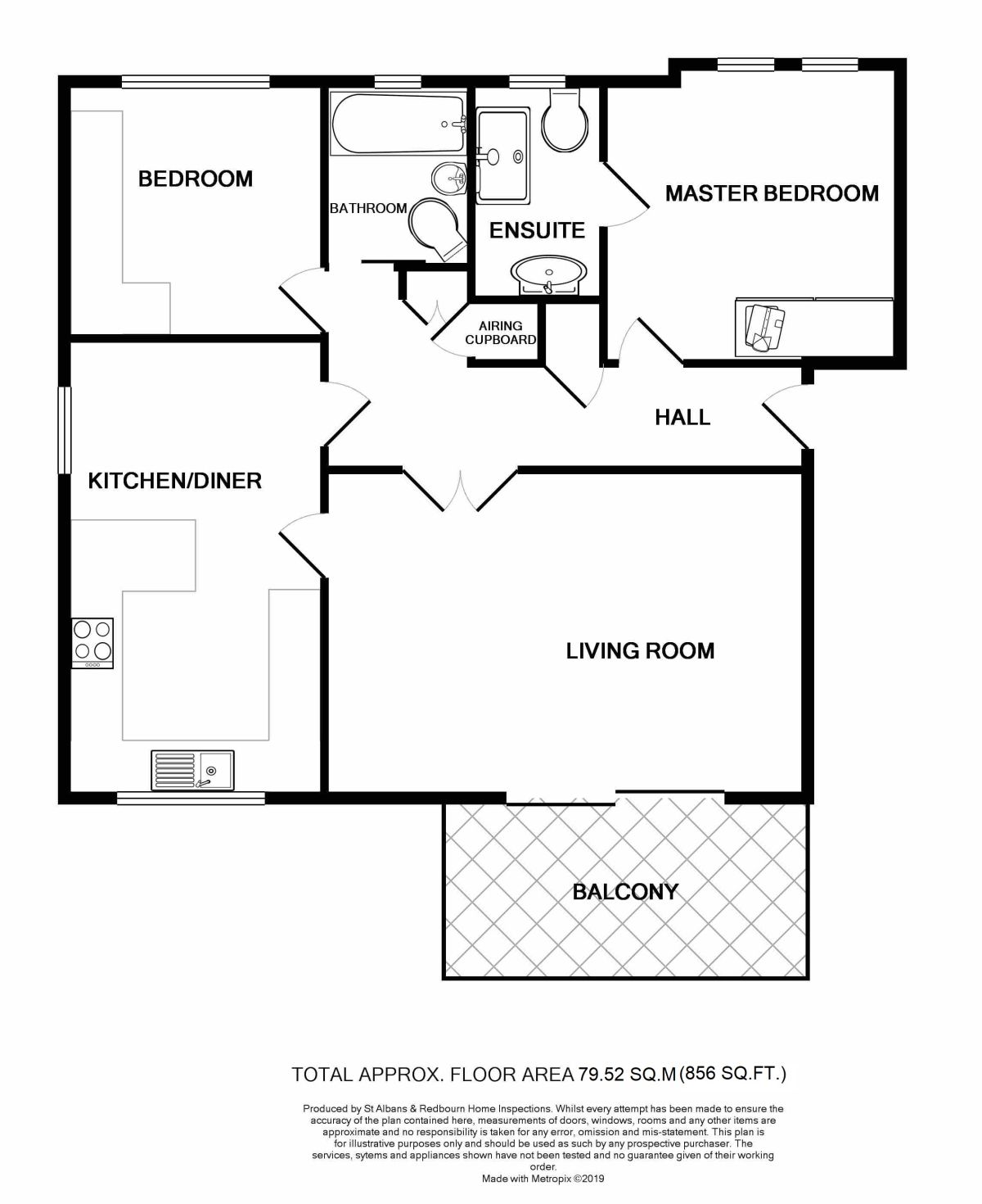 2 Bedrooms Flat for sale in Birklands Park London Road, St. Albans AL1