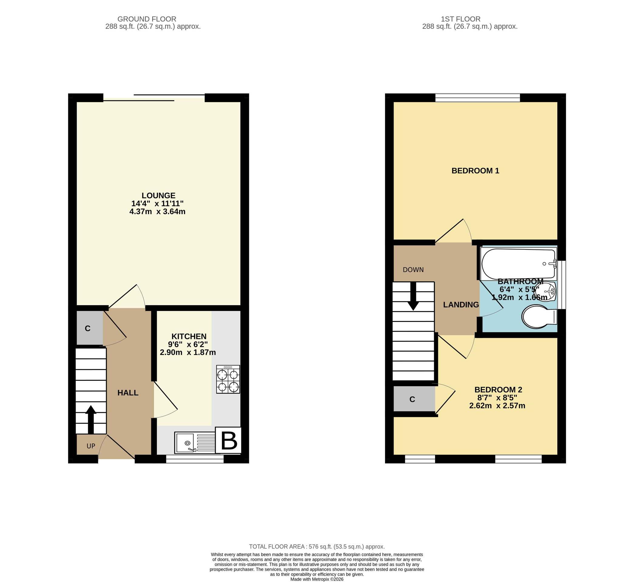59 Buckle Place, Yeovil floorplan