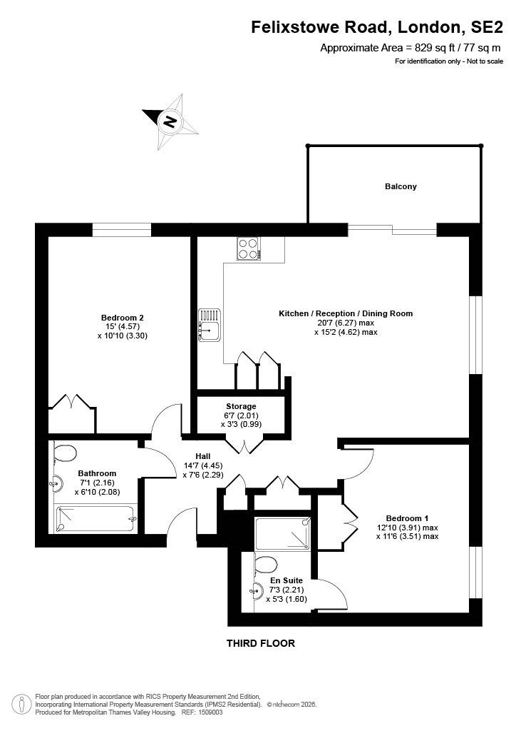 Eliza Knight House Felixstowe Road, Greenwich floorplan