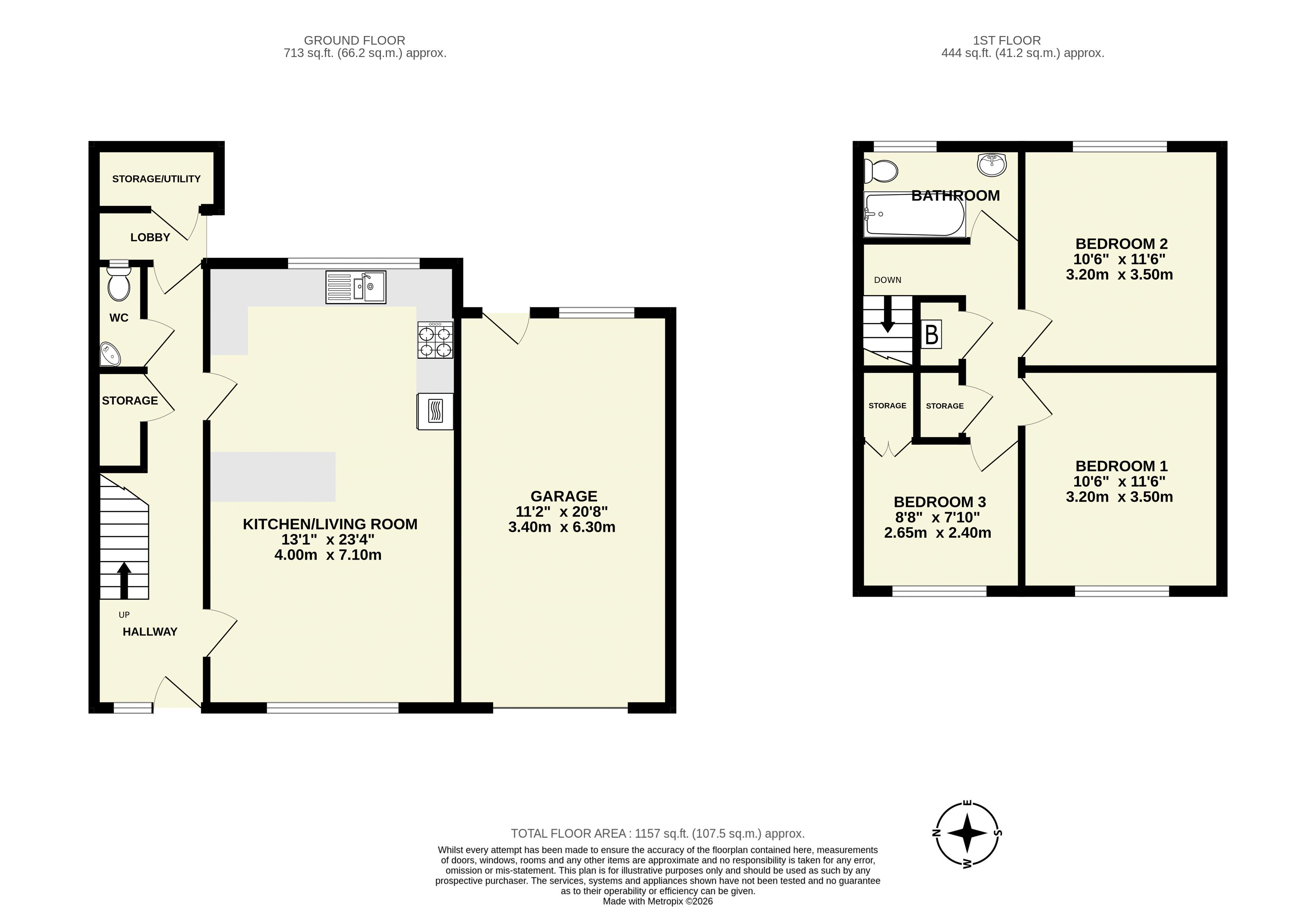 Warrens Mead, Sidmouth floorplan