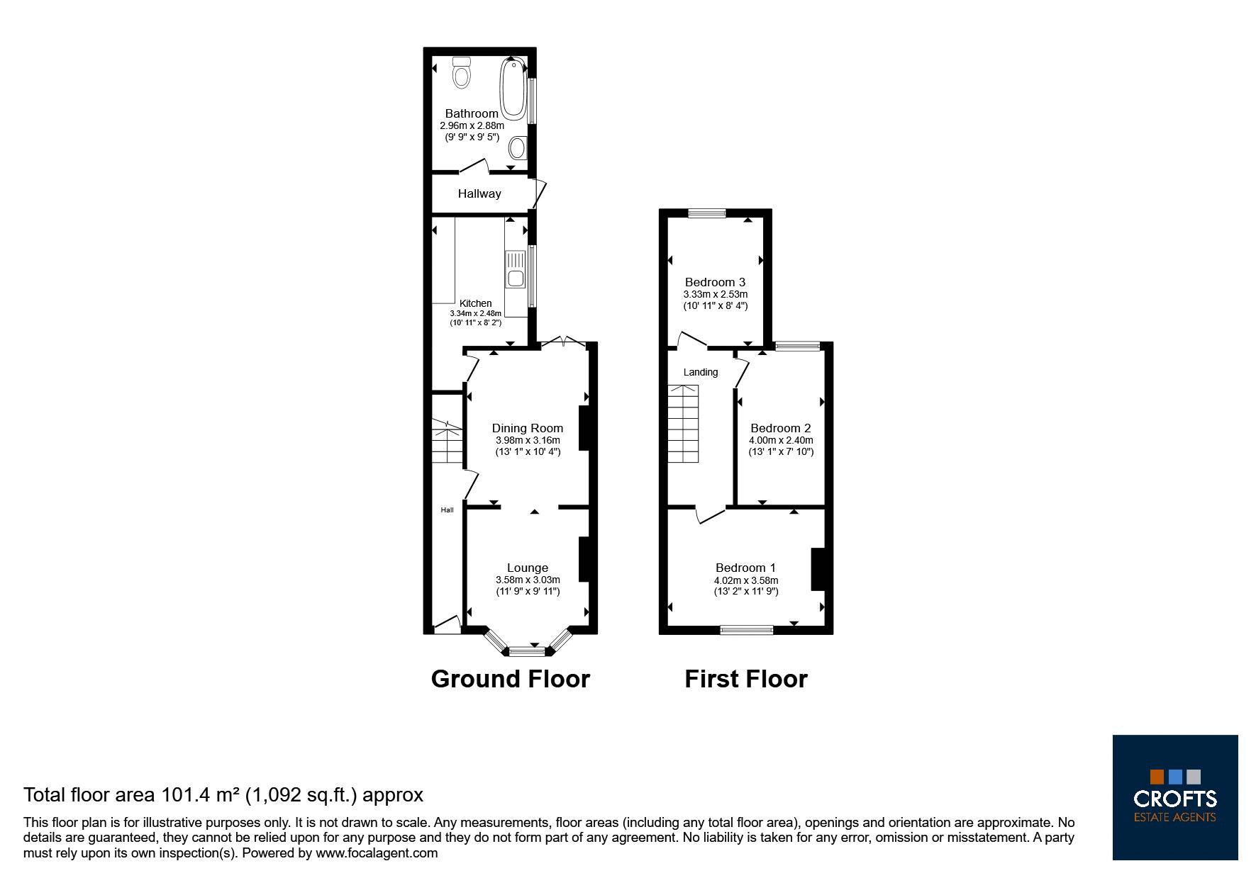 58, Lovett Street, Cleethorpes floorplan