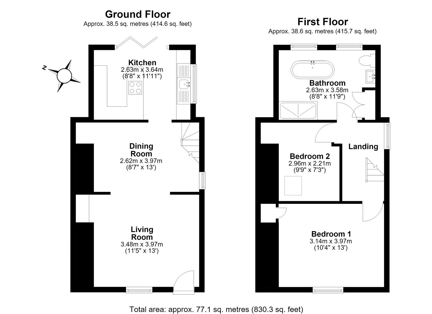 61, High Street, Cambridge floorplan