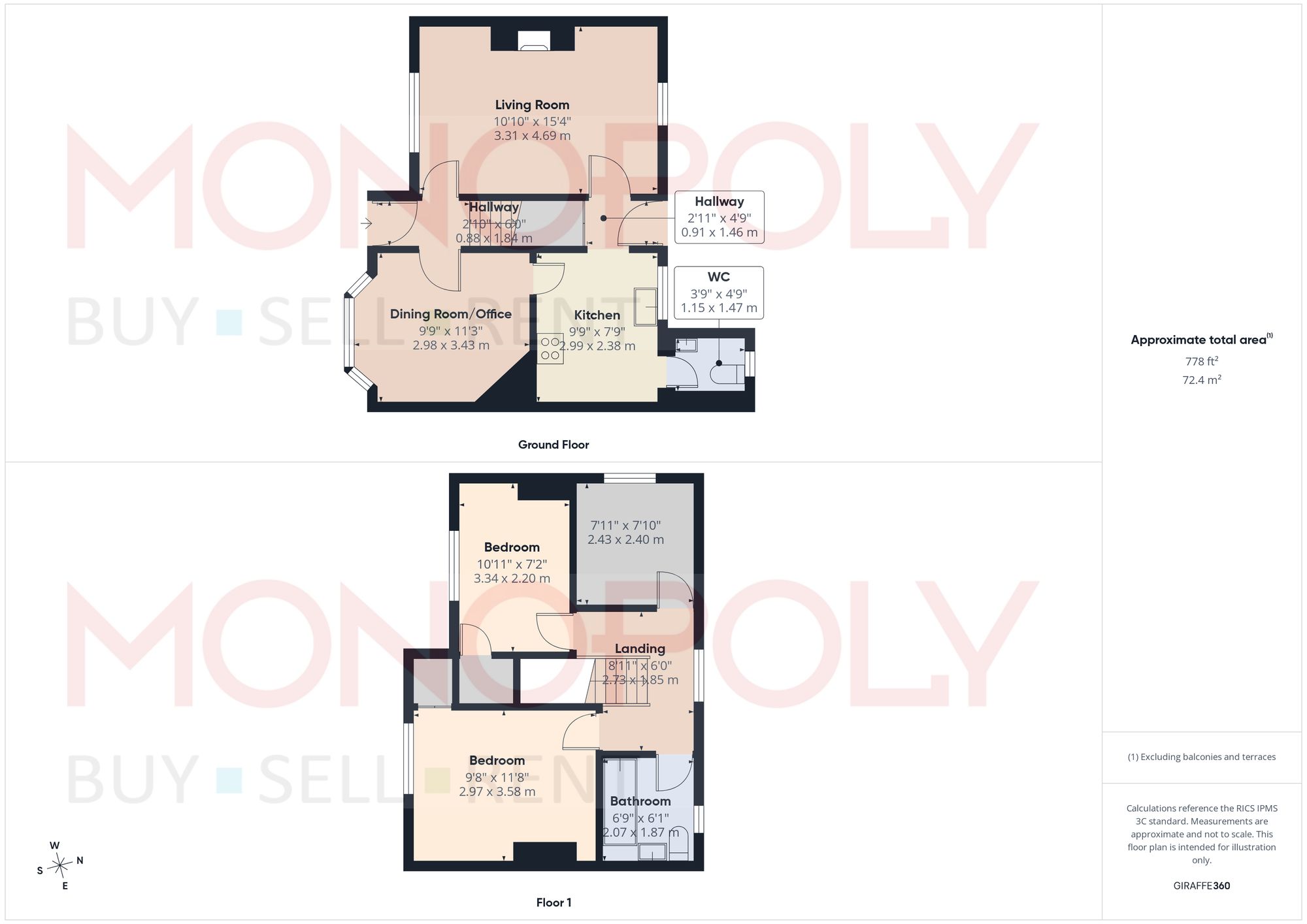 6 Ffordd Maelor, Wrexham floorplan