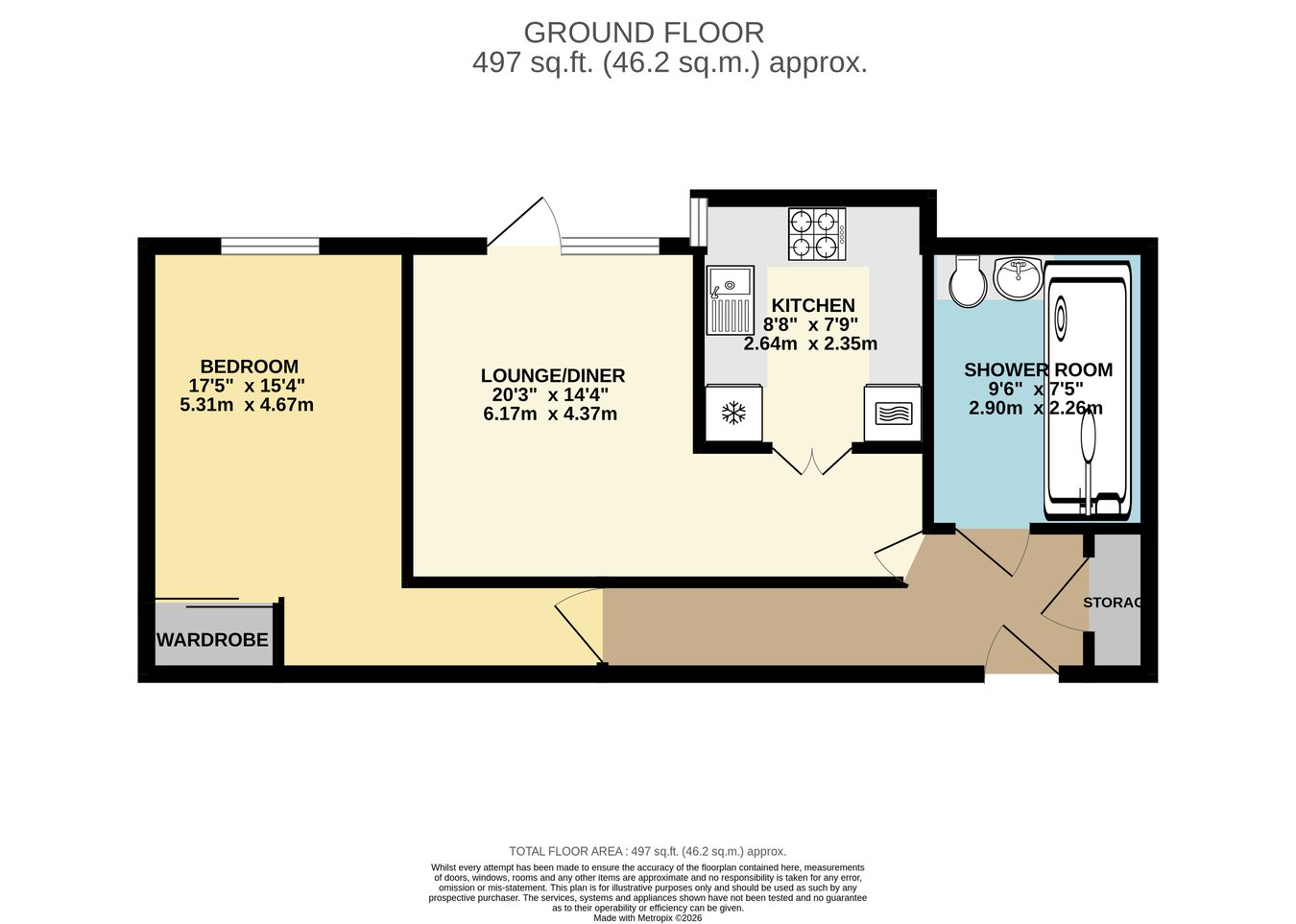 31 Potters Court, Darkes Lane, Potters Bar floorplan