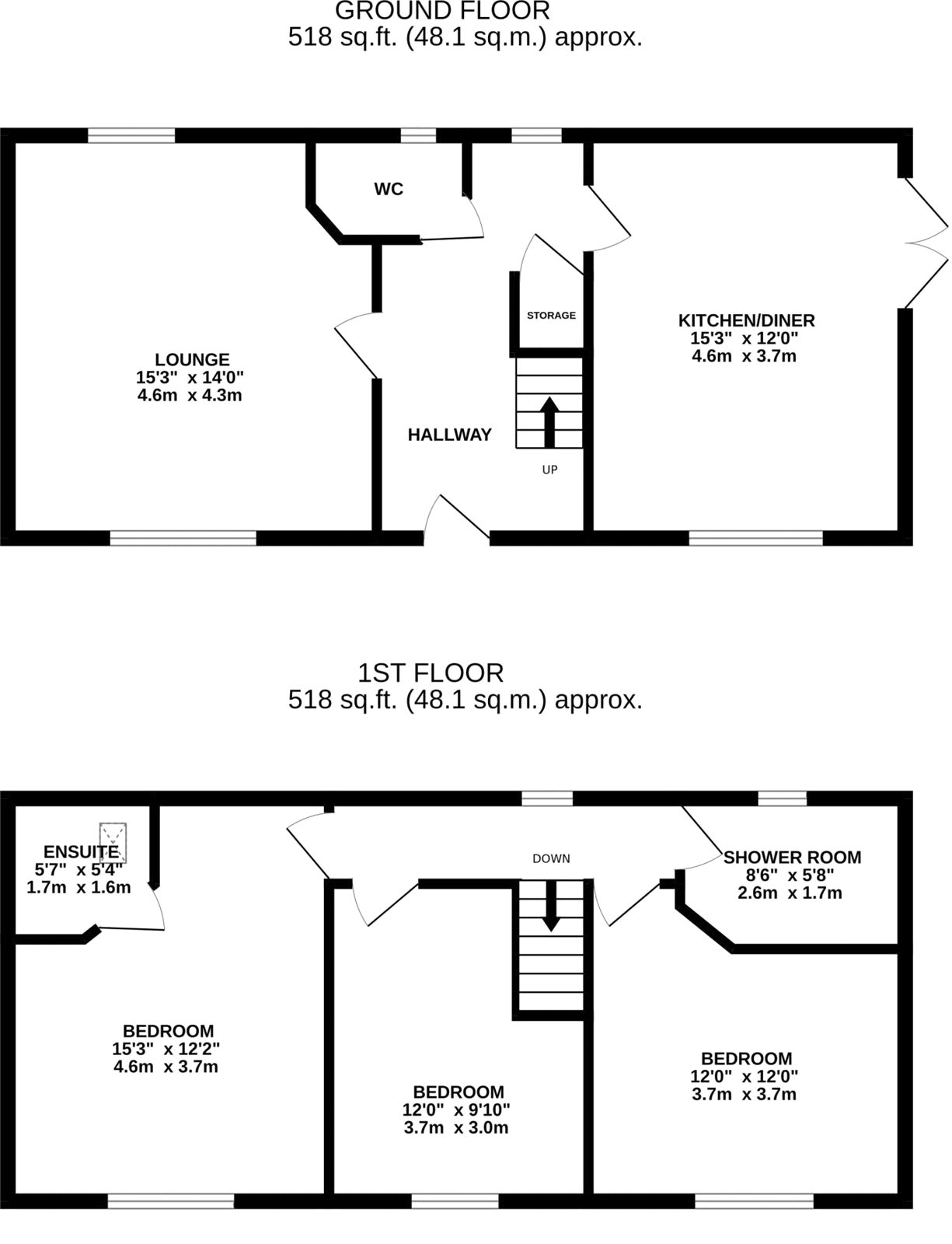 18, Long Lane, Leicester floorplan
