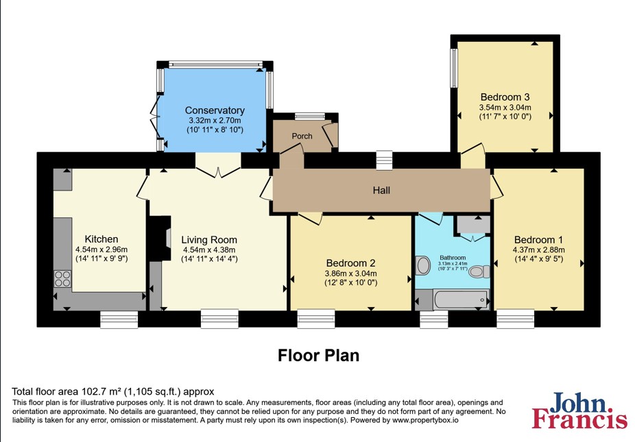 Bramble Cottage,, Ferwig, Ceredigion floorplan