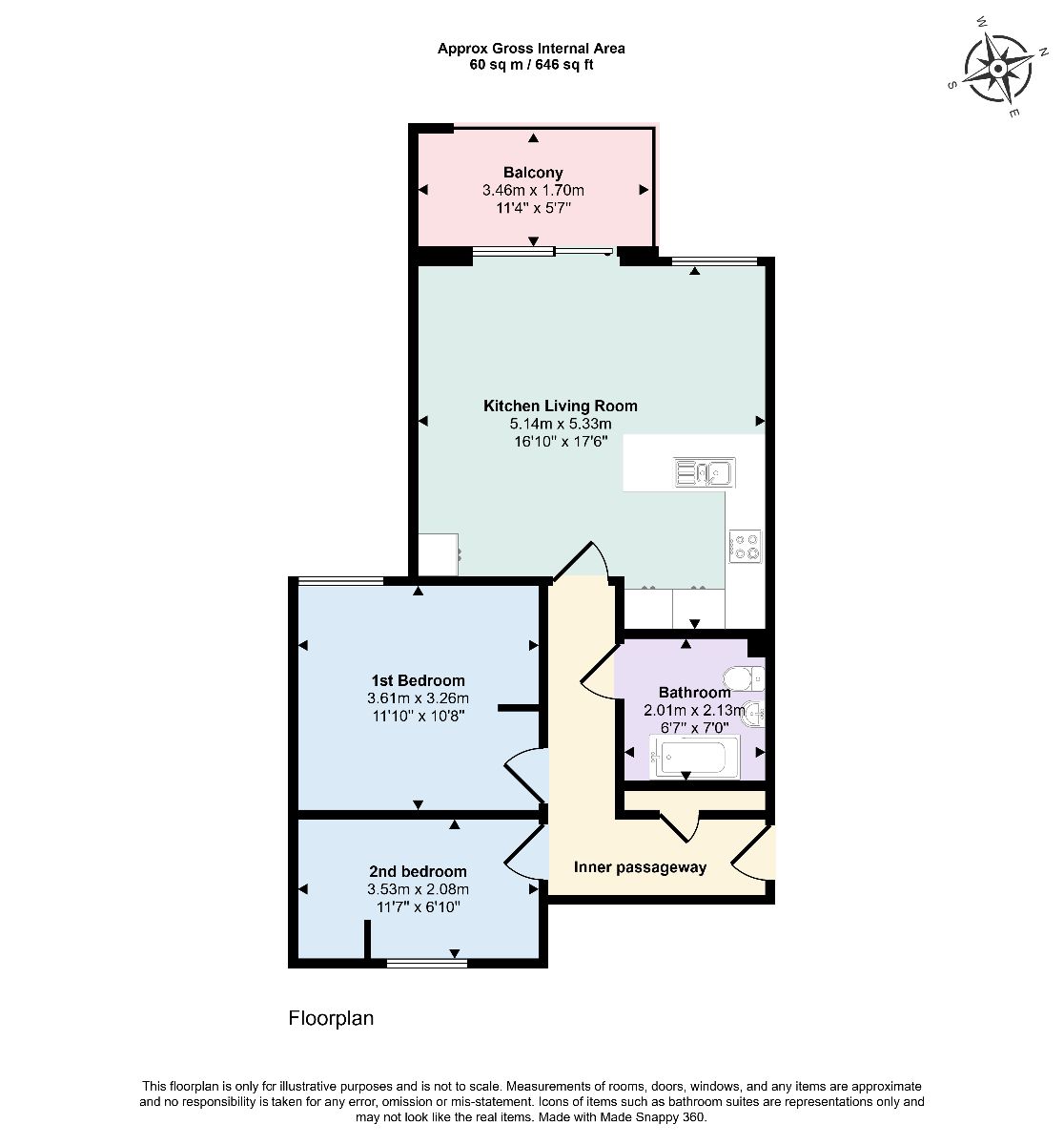 10 Charles Court, Margate floorplan