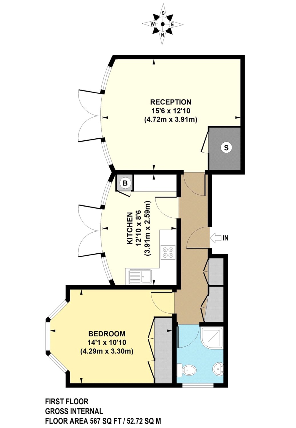 1 Bedrooms Flat to rent in Blake Hall Road, London E11