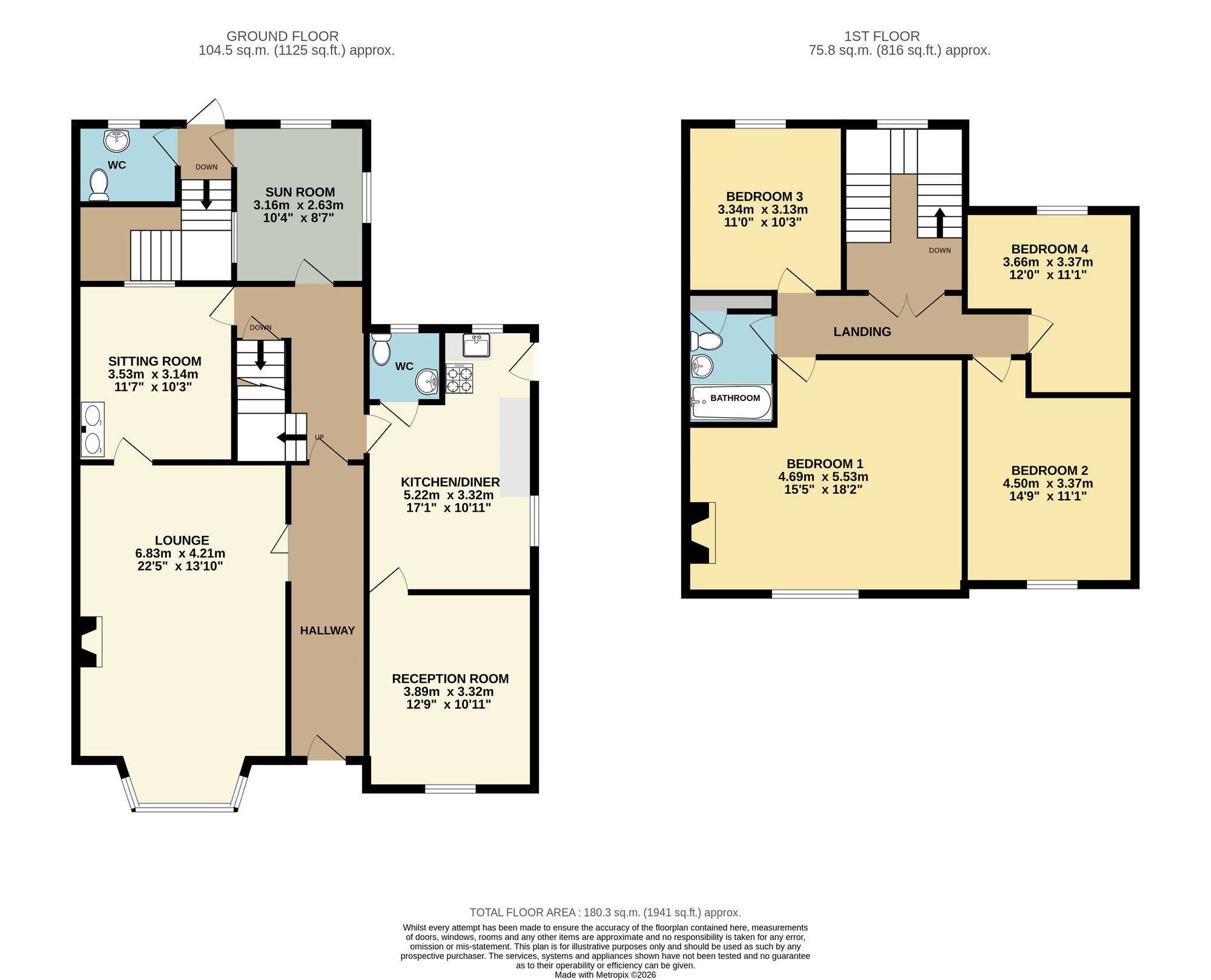 8 Troughbrook Road, Chesterfield floorplan