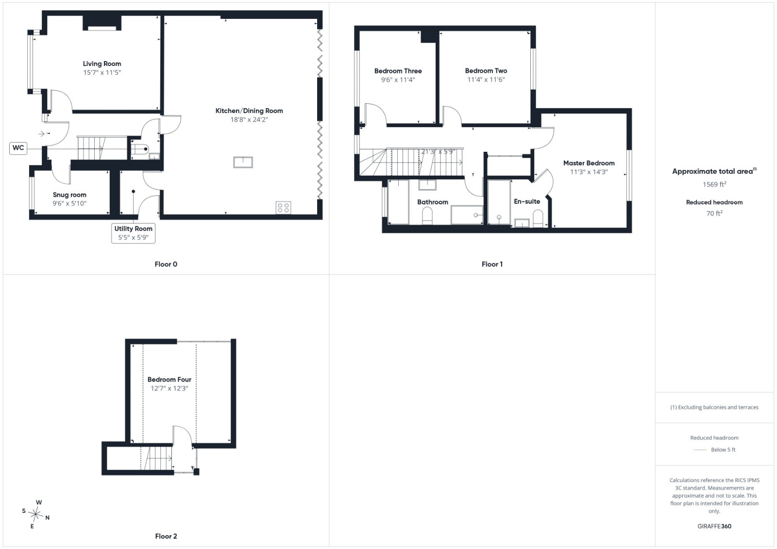 68, Knights Way, Reading floorplan