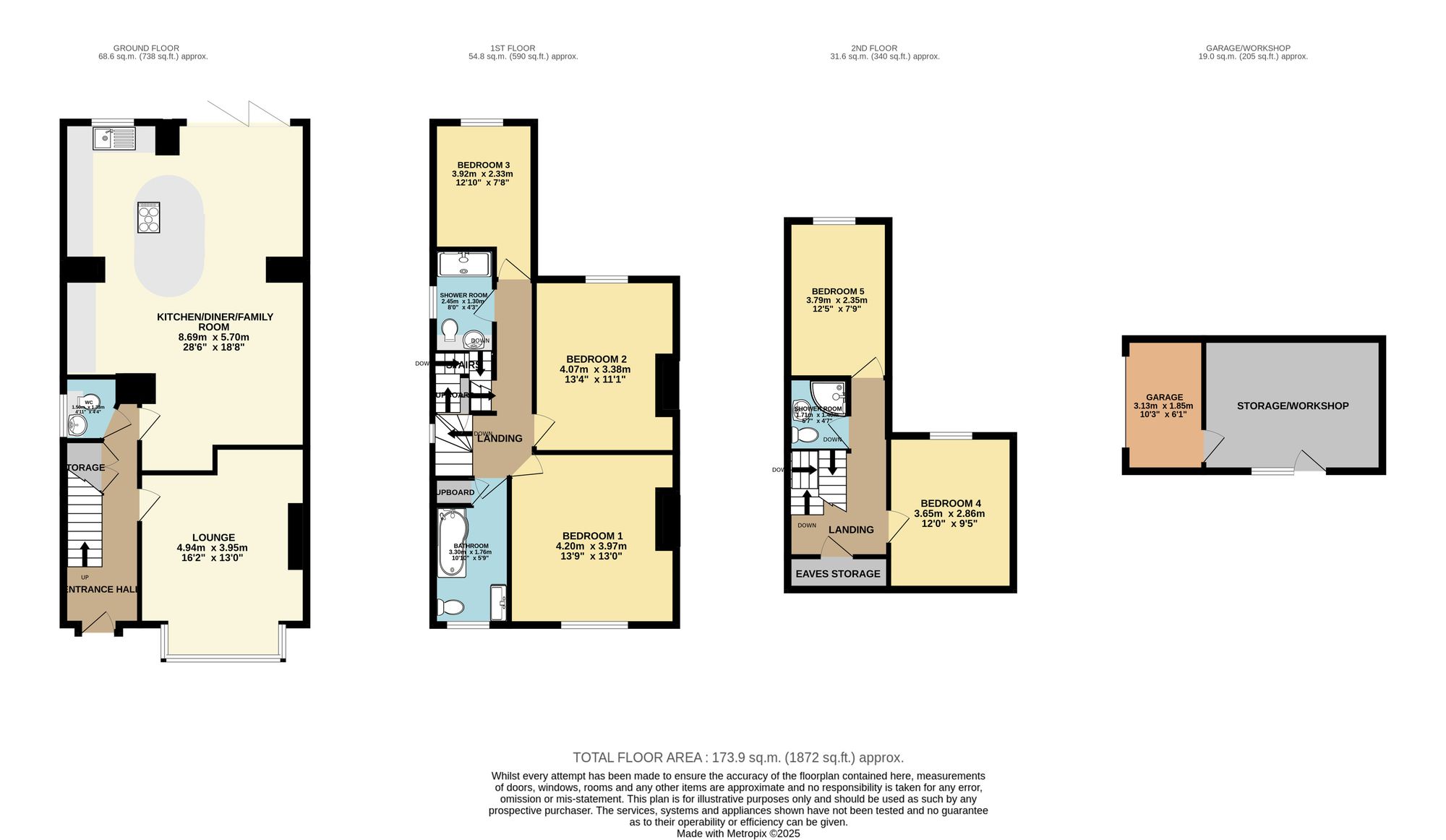 6 Shaftesbury Avenue, Chesterfield floorplan