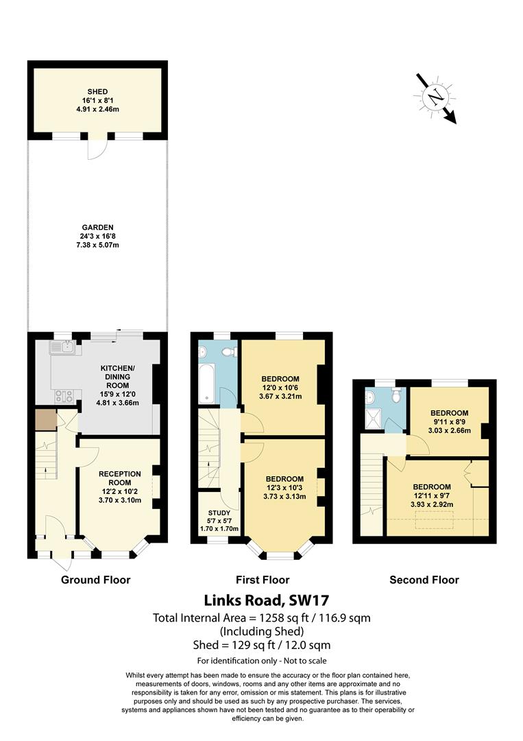 34, Links Road, London floorplan