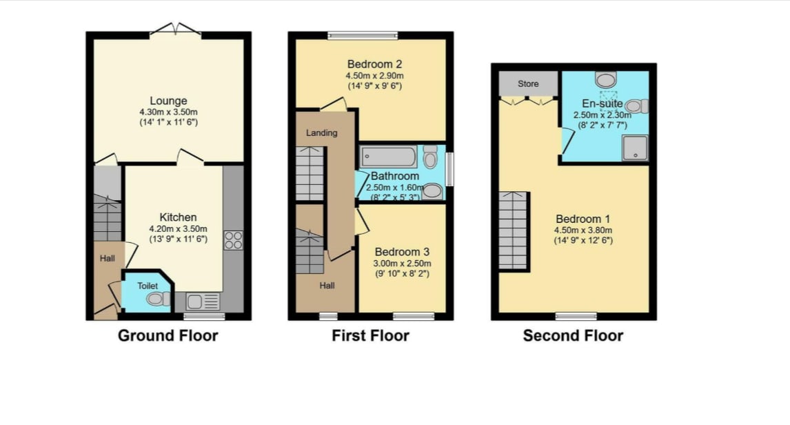 5, Sundew Court, Darlington floorplan