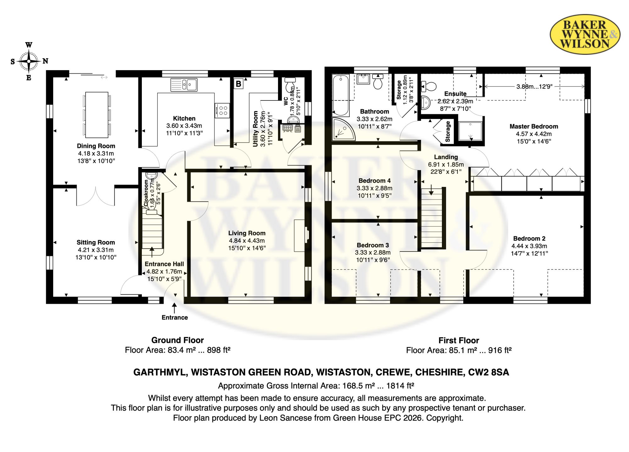 Garthmyl Wistaston Green Road, Crewe floorplan