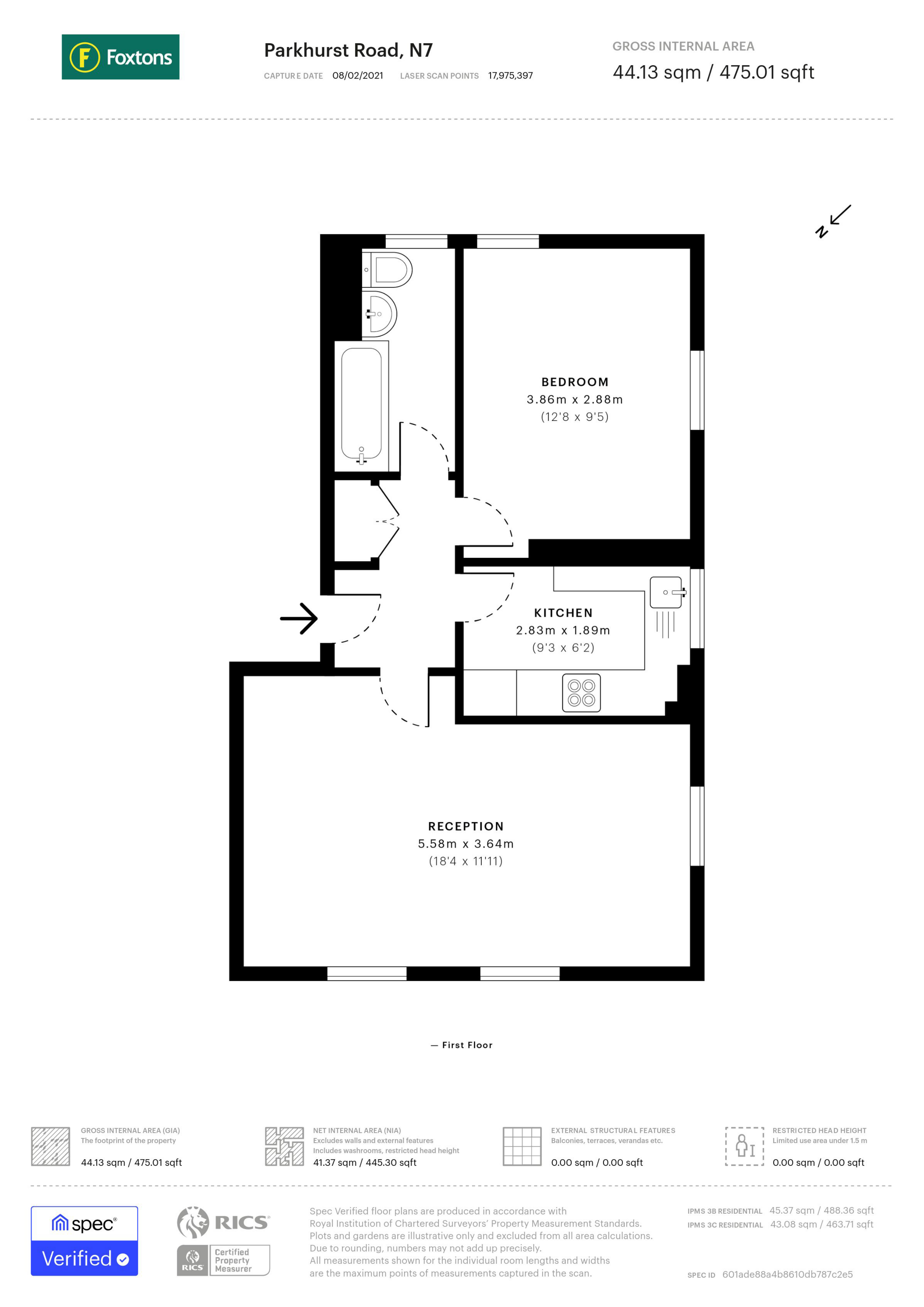 Parkhurst Road, Camden floorplan