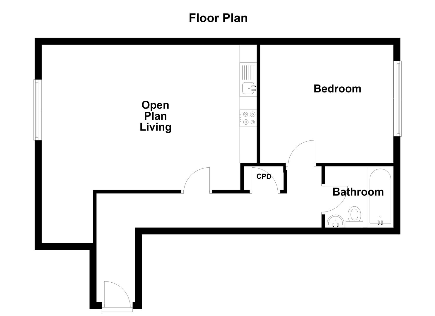 185A, Brittany Street, Plymouth floorplan