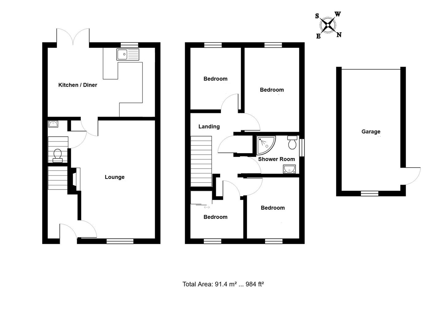60, Victoria Road, Stowmarket floorplan