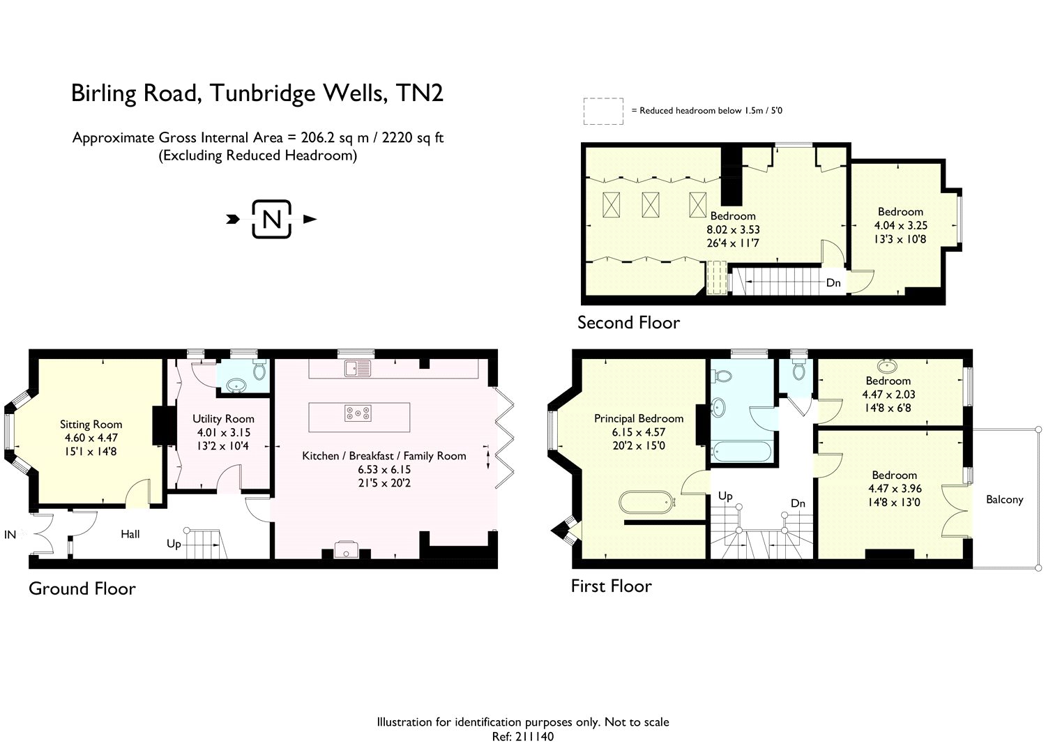 5 Bedrooms Semi-detached house for sale in Birling Road, Tunbridge Wells, Kent TN2