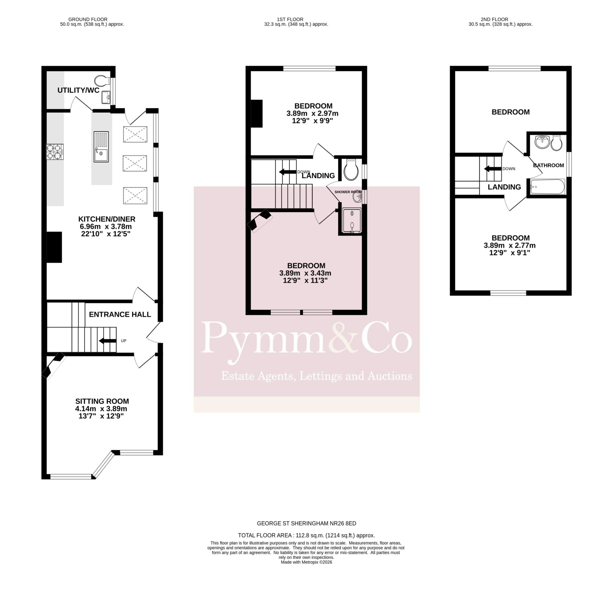 10, George Street, Sheringham floorplan