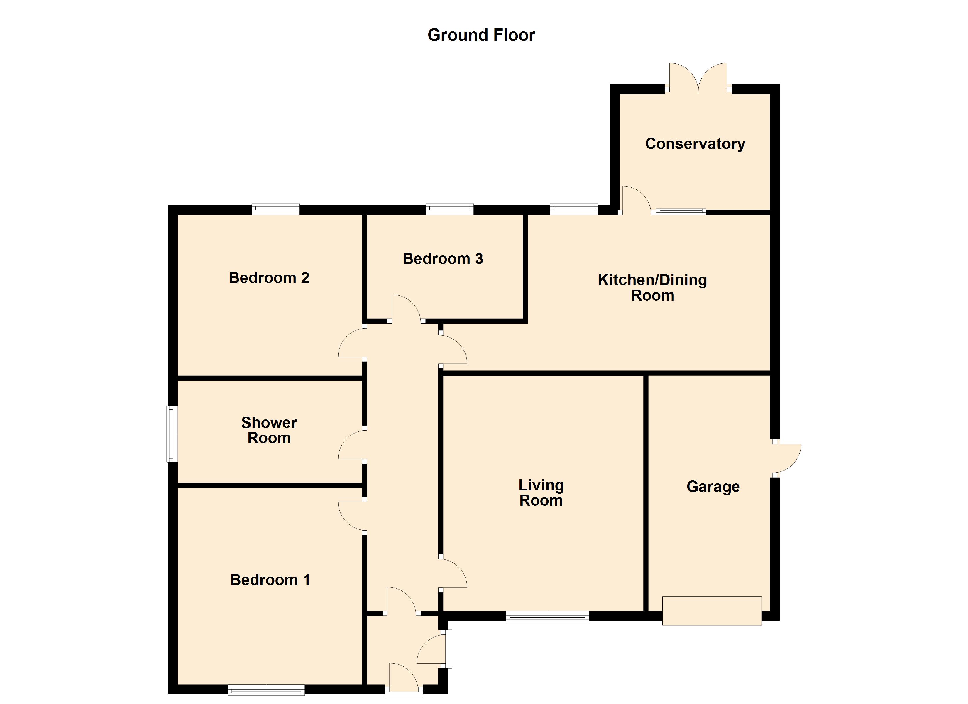 3 bed bungalow for sale in Windermere Avenue, North Hykeham, Lincoln