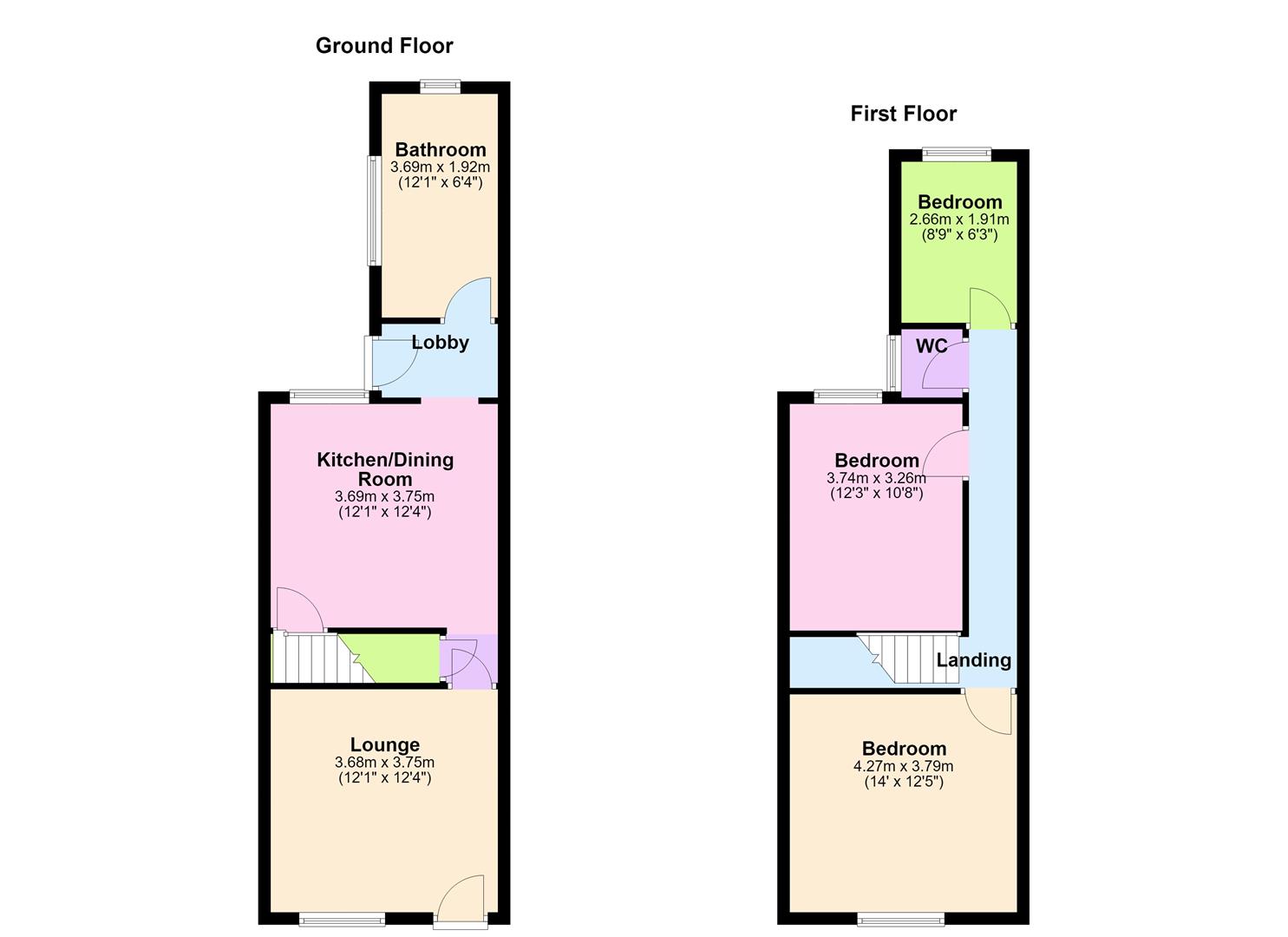 7, Vicarage Street, Earl Shilton floorplan