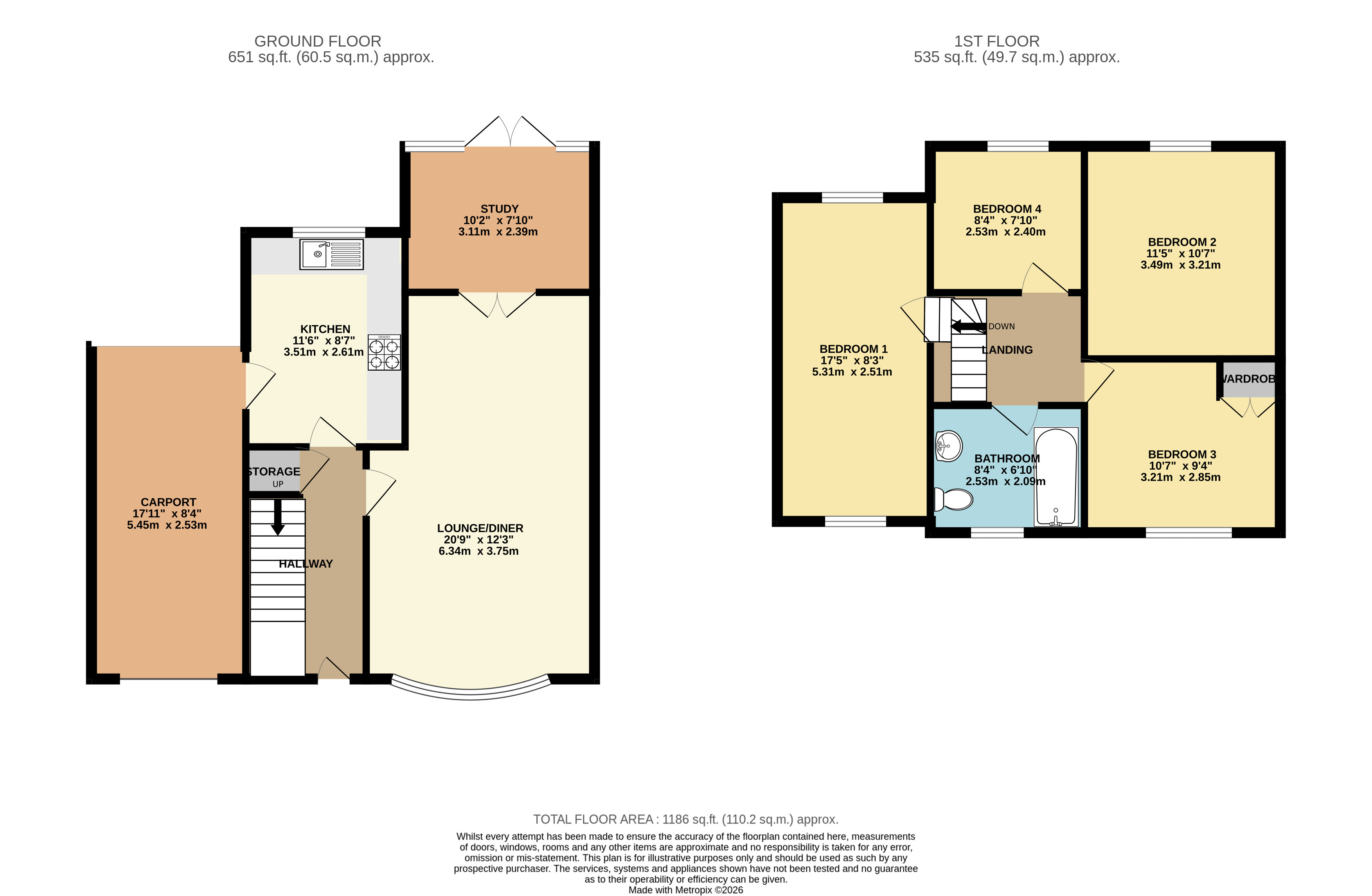 5, Baker Drive, Scunthorpe floorplan