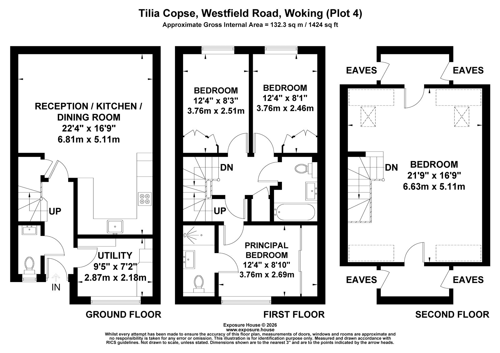 Plot 4 Tilia Copse, 33, Westfield Road, Woking floorplan