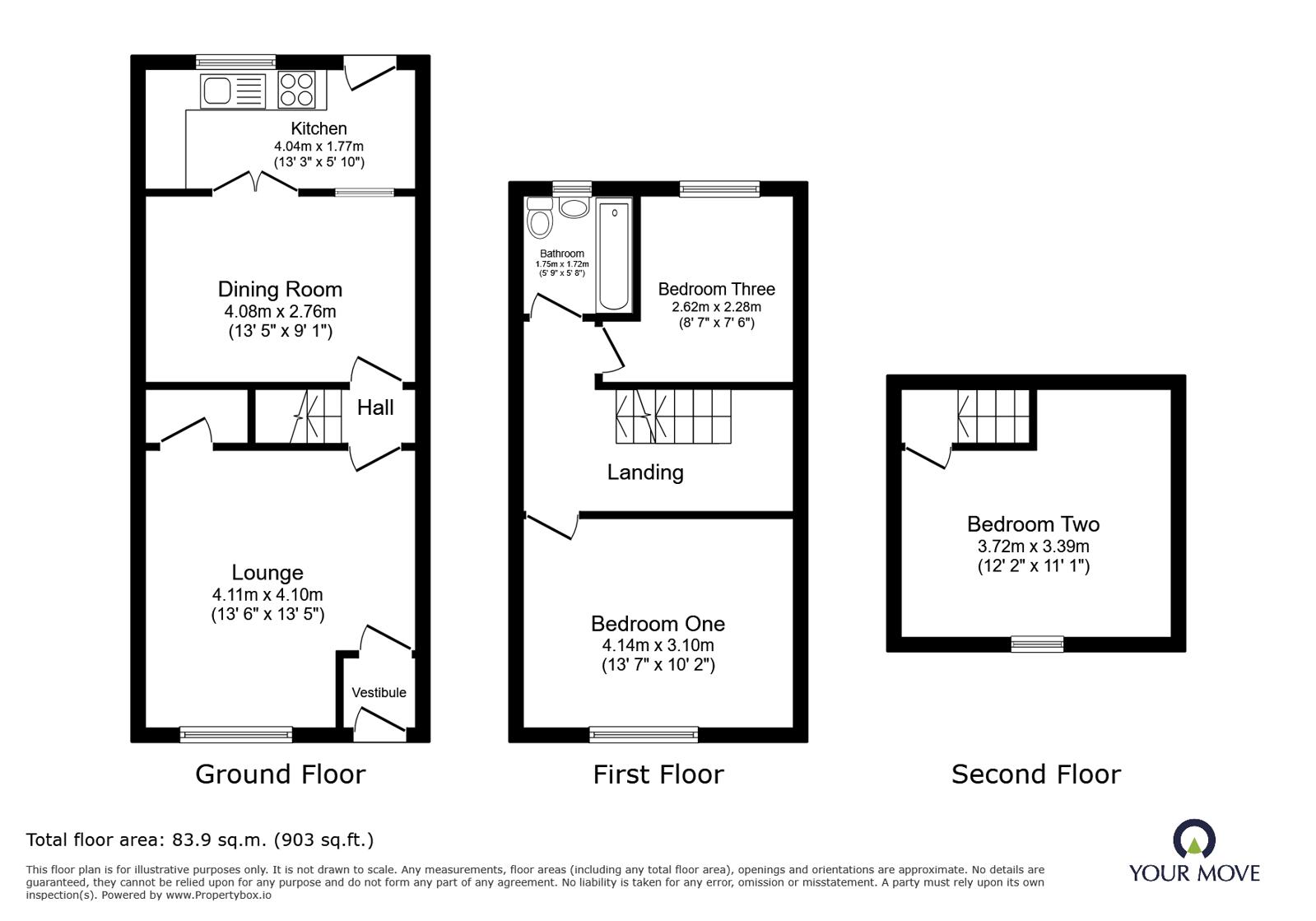106, Harriet Street, Manchester floorplan