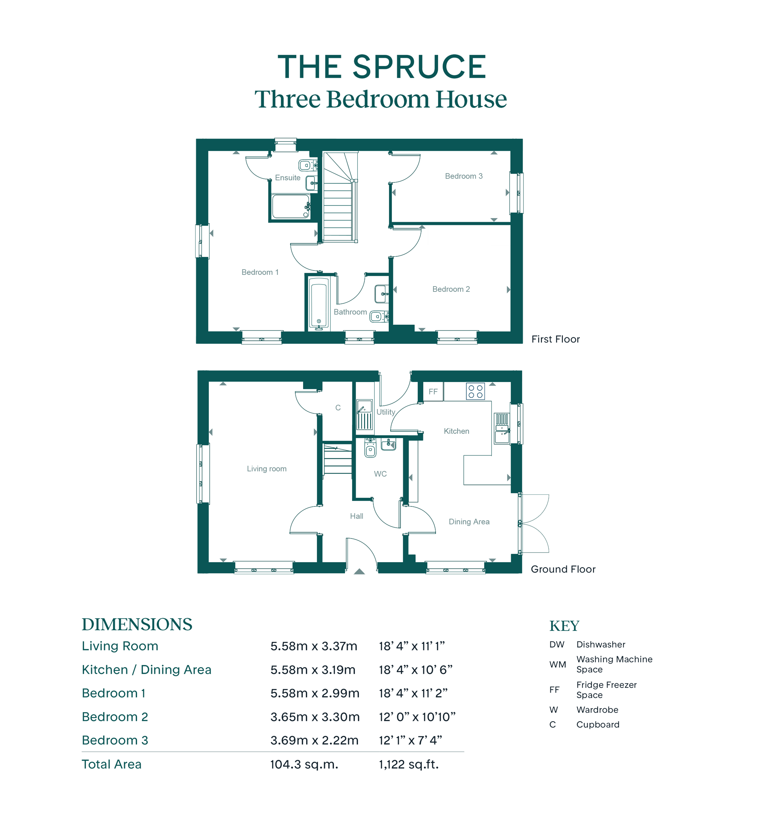 2 stoolball road  - spruce, Leaf Living at Rushlake Meadows, Willingdon, BN20, Willingdon floorplan