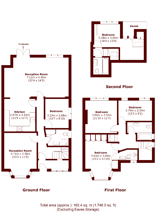 1, Sundew Avenue, London floorplan