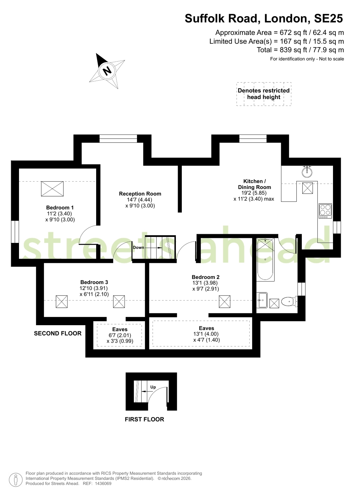 Flat 5, 1, Suffolk Road, London floorplan