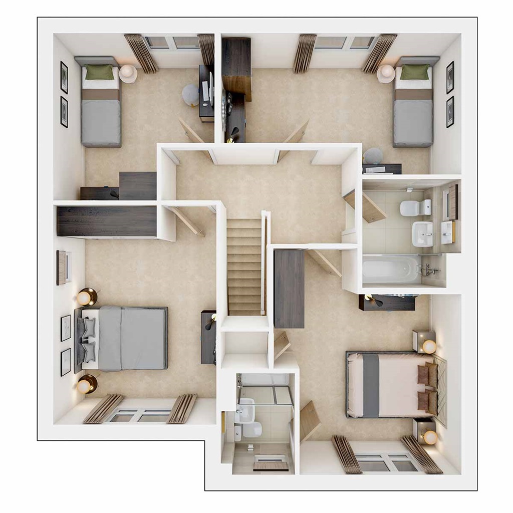 The Chalham - Plot 90, Fitzwilliam Place, Silverdale Gardens, Redcar floorplan