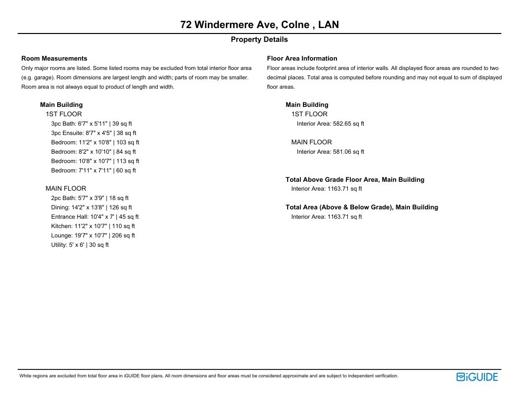 72, Windermere Avenue, Lancashire floorplan