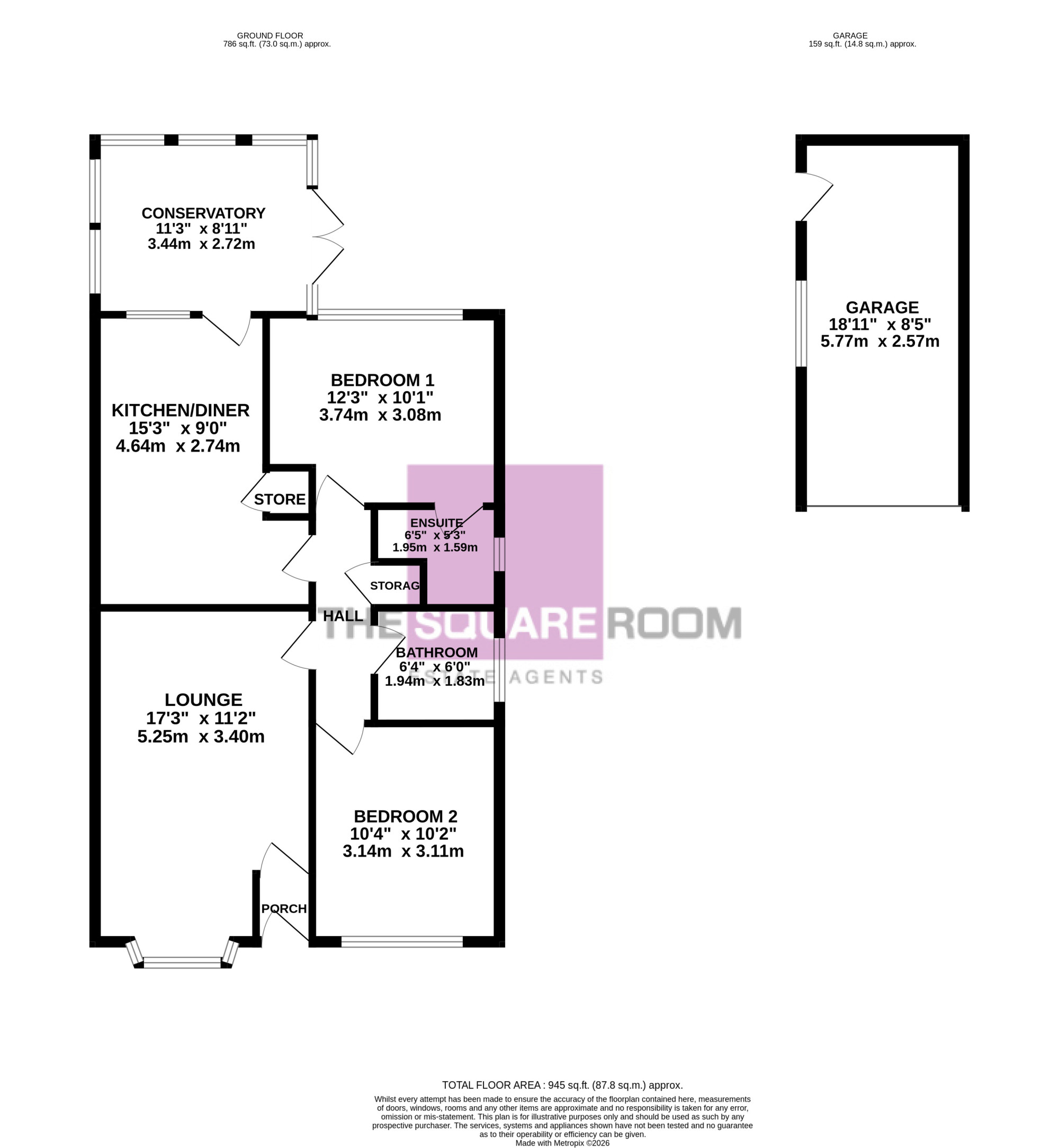 31, Denbigh Avenue, Cleveleys floorplan