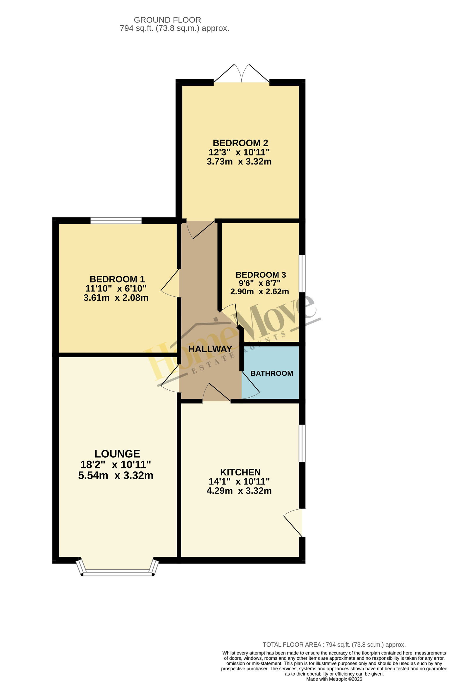 15, Dawson Drive, Skegness floorplan