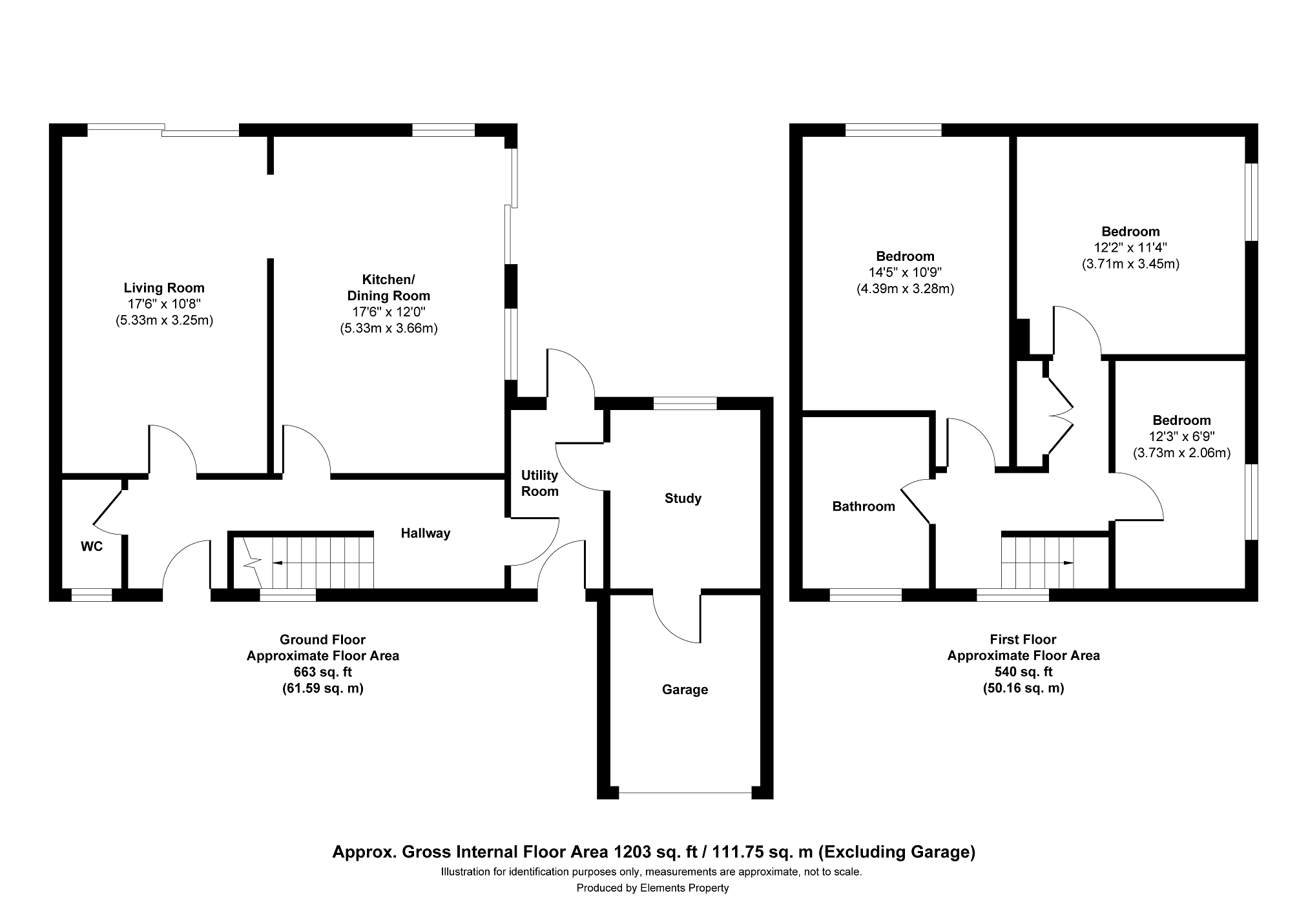 12, Holmbury Close, Crawley floorplan
