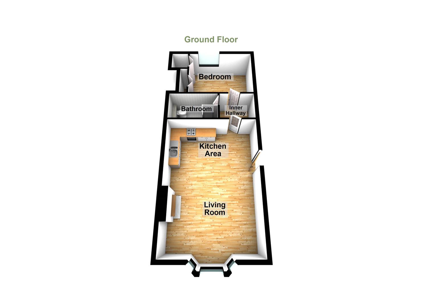 Flat 2, 2, Balmoral Terrace, Saltburn-By-The-Sea floorplan