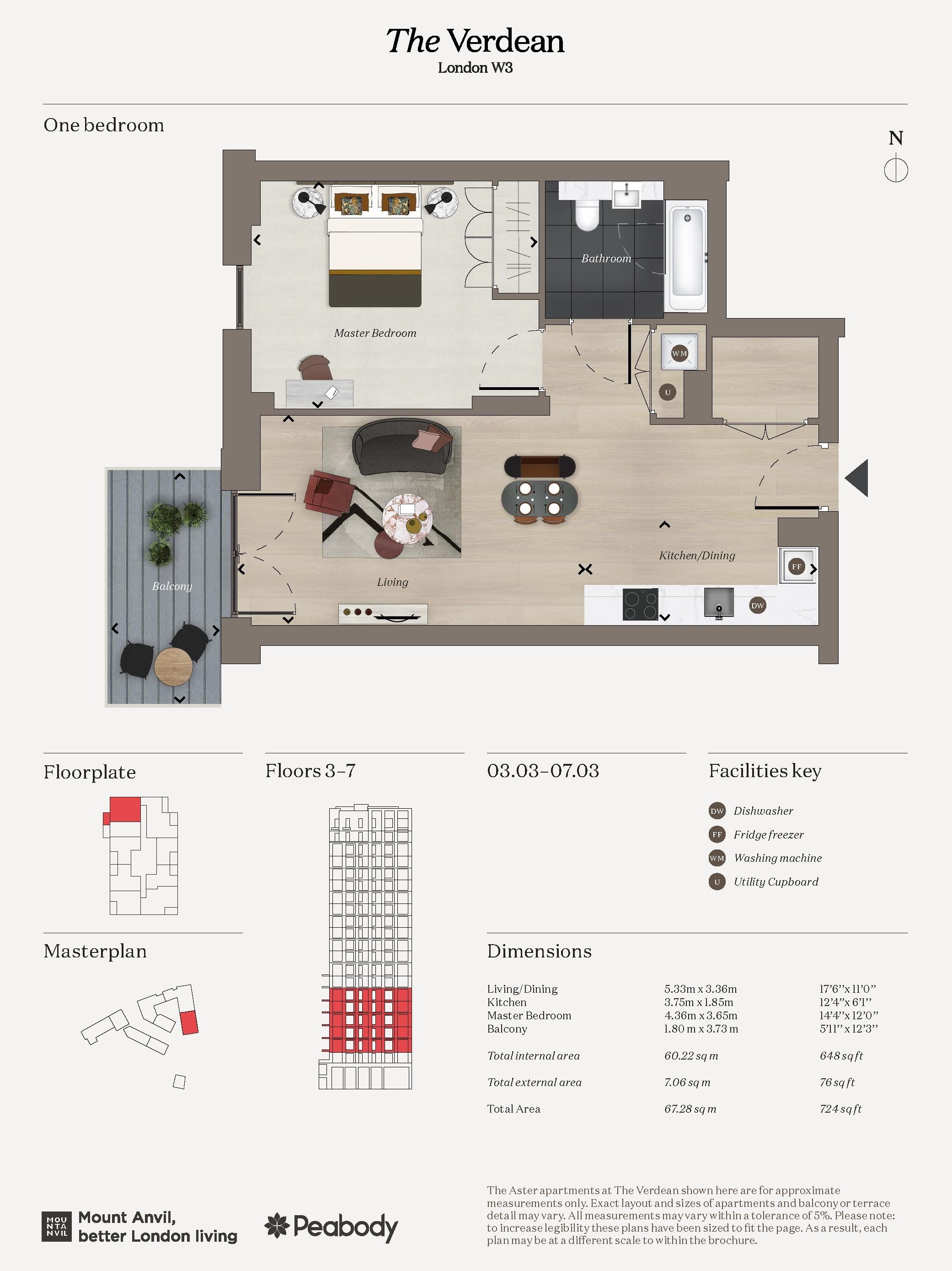 32, Monterrey House, London floorplan