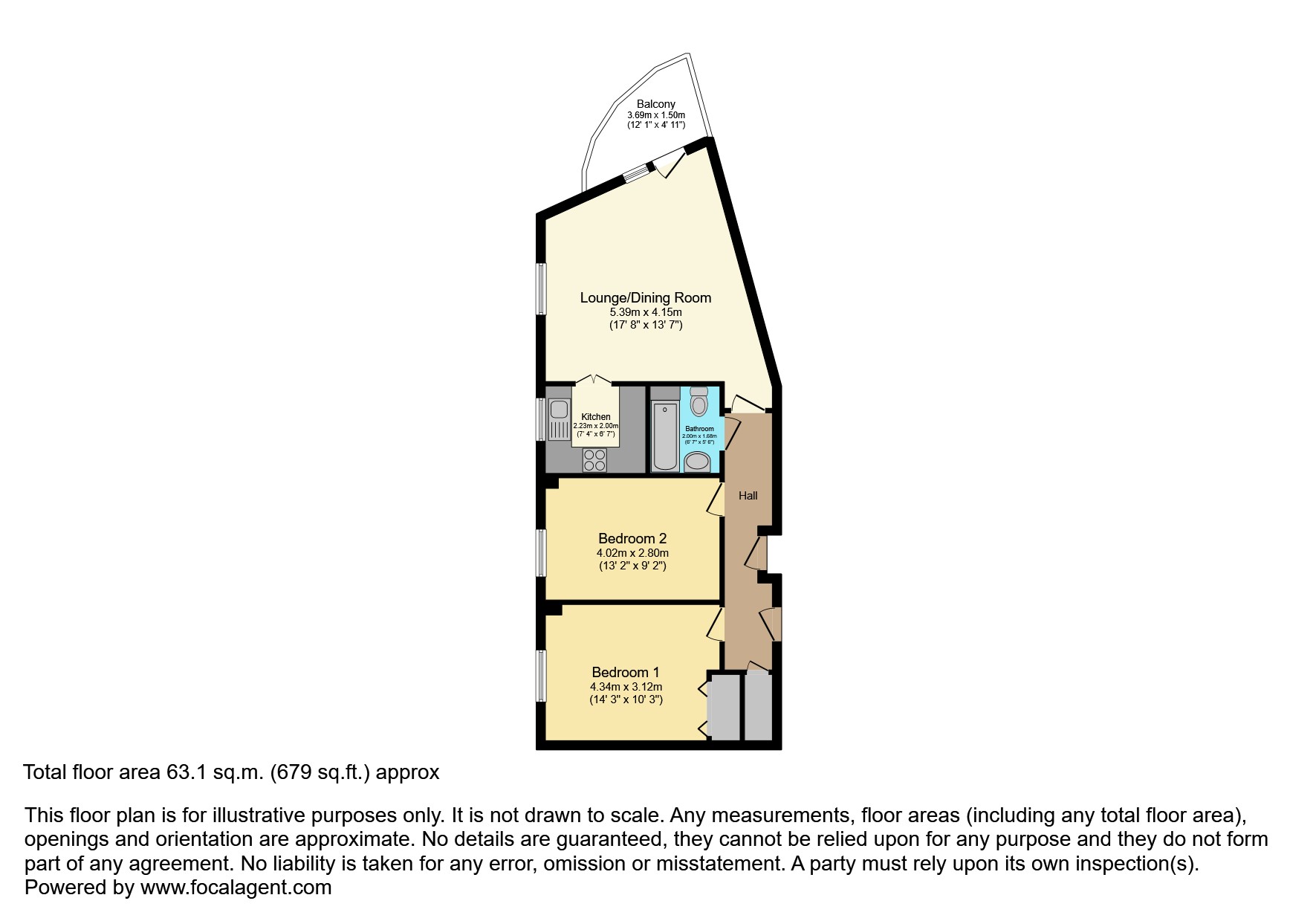 15, Carlton Court, Minehead floorplan