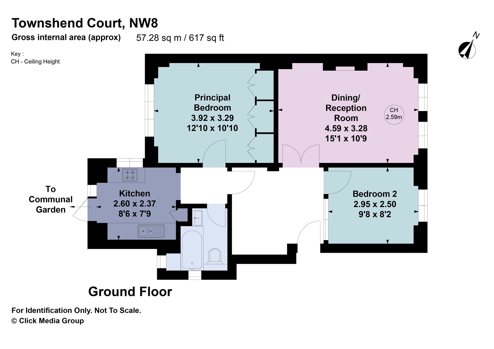 Flat 62, Townshend Court,, Townshend Road, London floorplan
