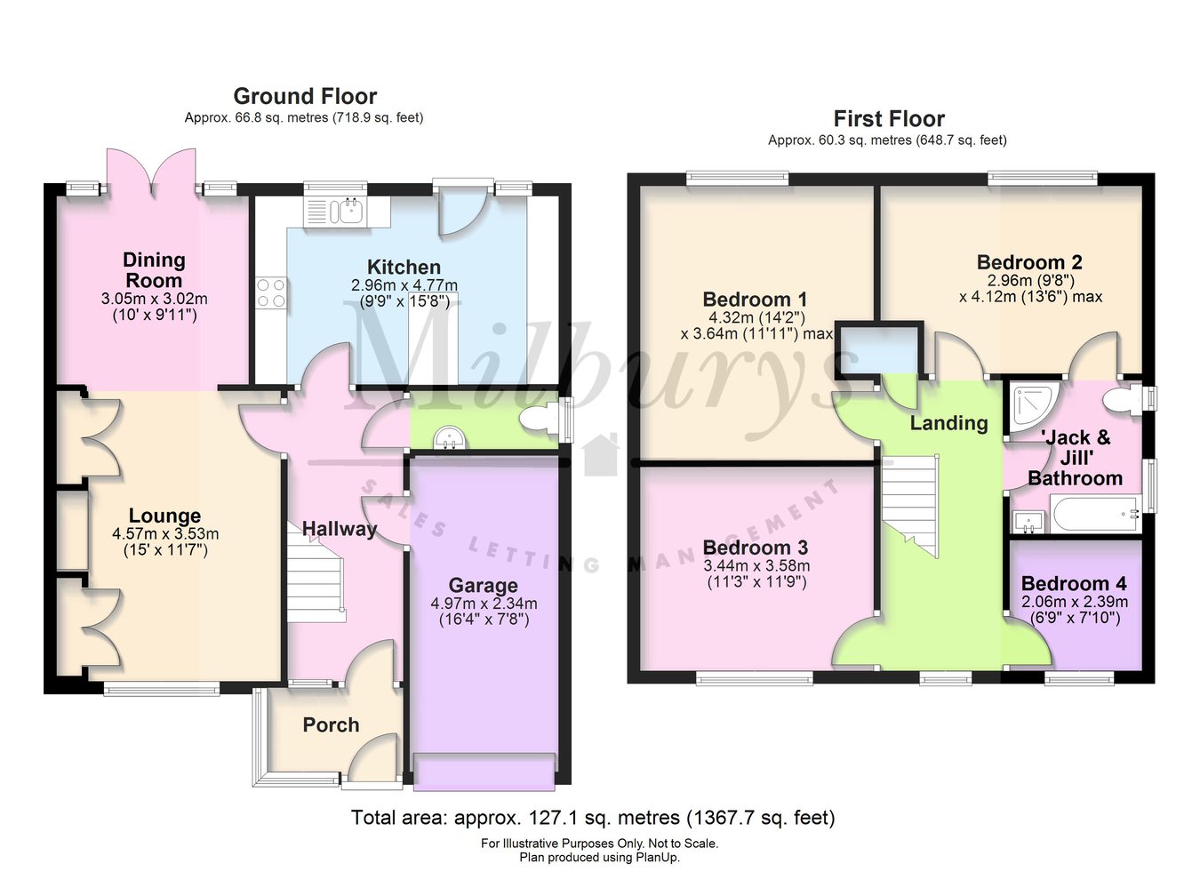 13, Manor Way, Chipping Sodbury floorplan