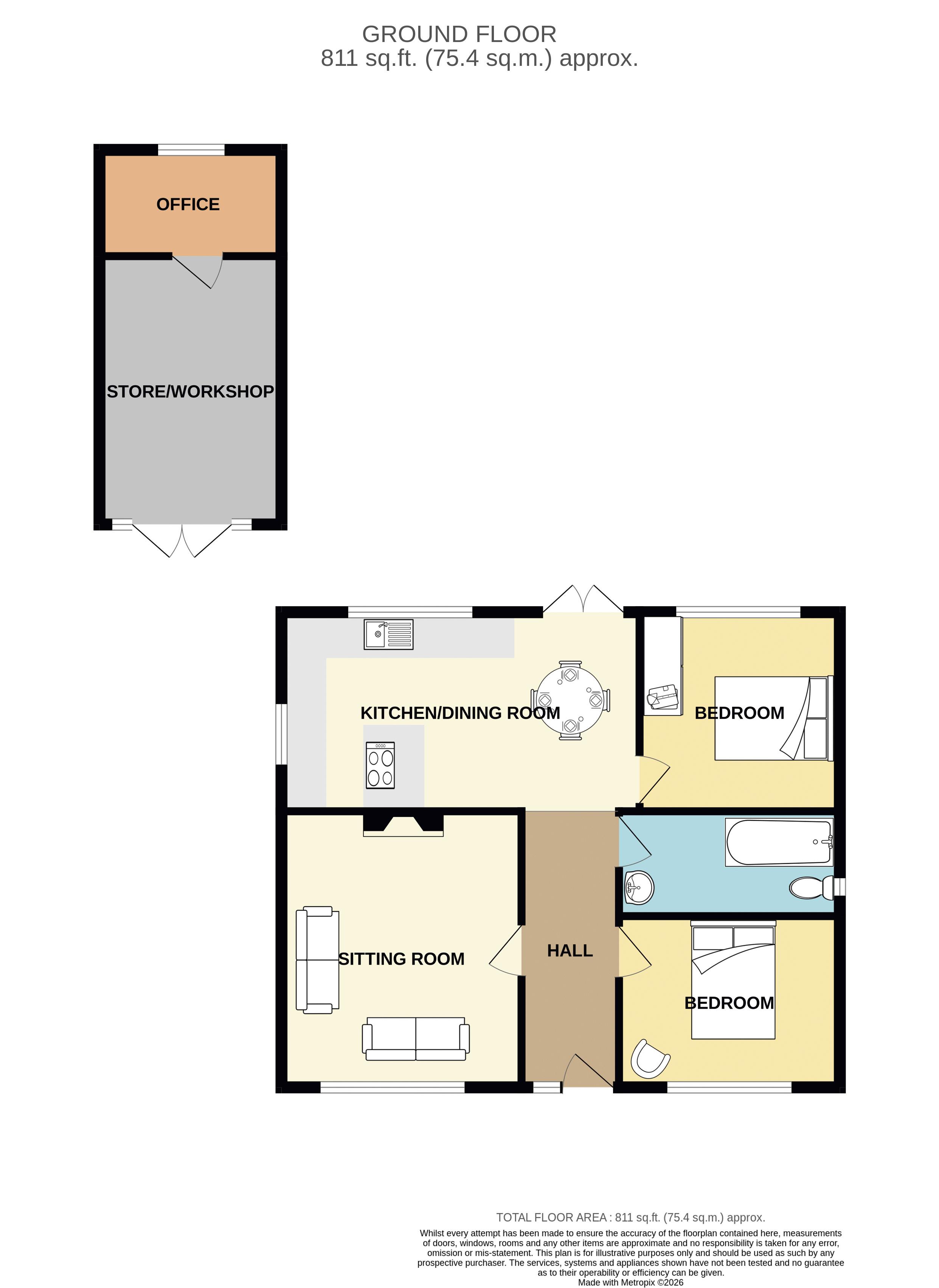 6, Portland Road, Langport floorplan